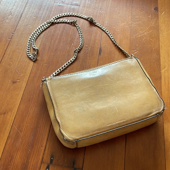 Loeffler Randall Camel Calfhair Crossbody Lock Bag - Picture 9 of 16